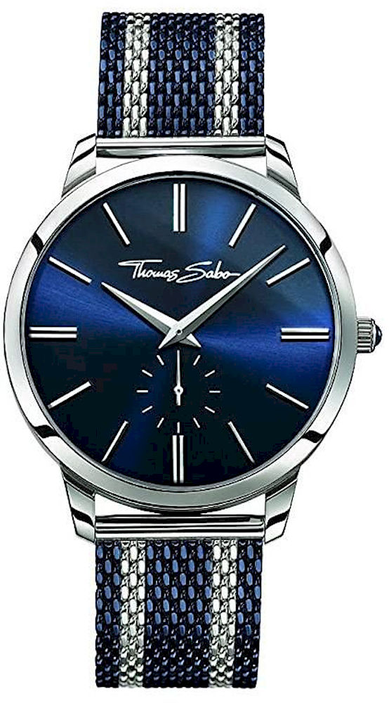 Thomas Sabo Orologio Uomo WA0294-273-210 - 46 Mm, Cinturino Moda, Impermeabile, Elegante E Sportivo