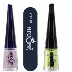 Жовтий набір для сухих нігтів Herome essential dry and ridging nails