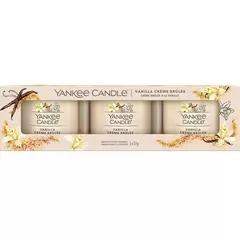 Наповнений вотив Yankee Candle filled votive vanilla creme brulee 3x37 г