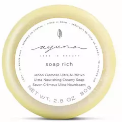 Ультра-живильне крем-мило Ayuna ultra-nourishing creamy soap rich 80g