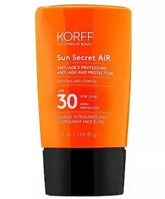 Солнцезащитный крем Korff sun secret spf30 air fluido viso 50 ml