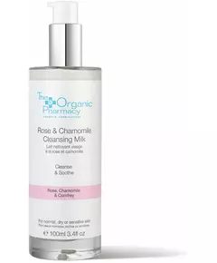 Очищающее молочко The Organic Pharmacy rose and chamomile 100ml