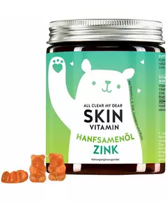 Витамины Bears With Benefits all clear my dear skin mit hanföl & zink 60 шт 150 г