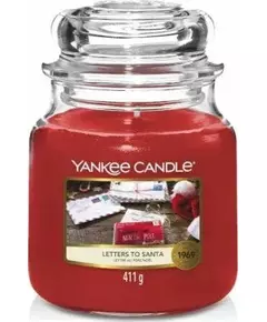 Свічка Yankee Candle medium jar листи до санти 411 г