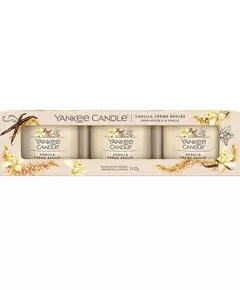 Наповнений вотив Yankee Candle filled votive vanilla creme brulee 3x37 г