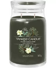 Срібна свічка з шавлією та сосною Yankee Candle silver sage & pine large jar 567g