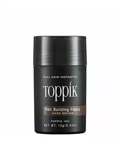 Фибра для укрепления волос Toppik темно-коричневая 12г темно-коричневая