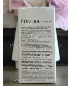 Набір туші для вій Clinique Lash Power Black Onyx, 3 штуки
