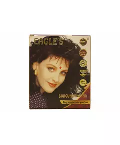 Набор стойкой краски для волос Eagles Henna Hair Color Burgundy, 6 × 10 г