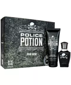 Набір парфумованої води та зволожувального лосьйону для тіла Police Potion для чоловіків, 30 мл