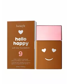 Матирующий жидкий тональный крем Benefit Hello Happy Soft Blur 09 Deep Neutral, SPF 15, 30 мл