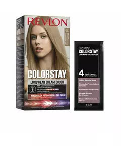 Стійка фарба для волосся Revlon Mass Market Colorstay #8 — світлий блонд, 165 мл