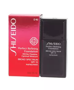 Зволожувальний рідкий тональний крем Shiseido Perfect Refining D10 Golden Brown, SPF 15, 30 мл