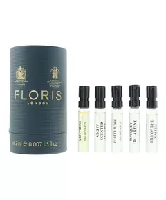 Набір туалетних вод Floris Of London Discovery Collection White Rose, Night Scented Jasmine, Chypress, Lily Of The Valley, Bouquet De La Reine, 2 мл