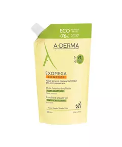 Эмолентное масло для душа A-Derma Exomega Control Для очень сухой, атопичной и чувствительной кожи, рефилл, 500 мл