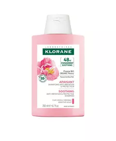 Успокаивающий шампунь Klorane A LA PEONY BIO, 200 мл