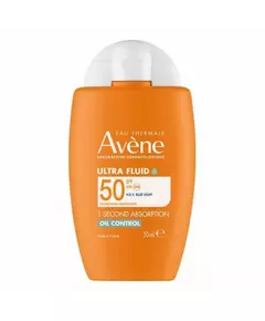 Матувальний денний флюїд для обличчя з SPF 50+ Avène Ultra Fluid, 50 мл