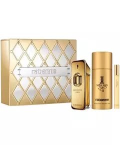 Набір парфумерії для чоловіків Paco Rabanne Million Gold, 100 мл