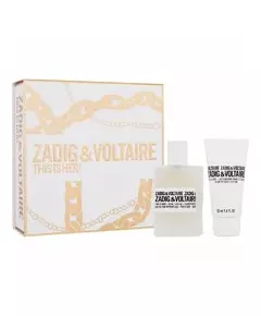 Набір парфумованої води та зволожувального лосьйону для тіла Zadig&Voltaire This Is Her, 50 мл