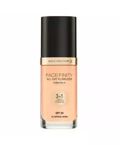 Матуюча тональна основа 3-в-1 Max Factor Facefinity All Day Flawless 33 Crystal Beige, SPF 20, 30 мл