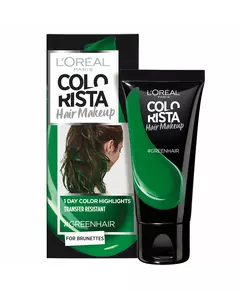 Полуперманентная краска для волос L'Oréal Paris Colorista Hair Makeup #GREENHAIR, 30 мл