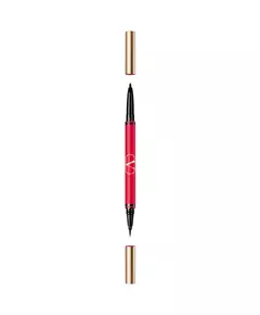 Гелевий олівець-підводка для очей Valentino Twin Liner 02 Black & Rosso, 8 г