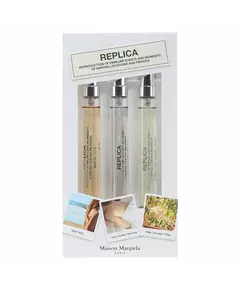 Набір туалетних вод для жінок Maison Margiela Beach Walk, Replica Bubble Bath, Replica When The Rain Stops, 10 мл
