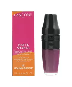 Матовая жидкая губная помада Lancôme Matte Shaker 187 Round Purple, 6,2 мл