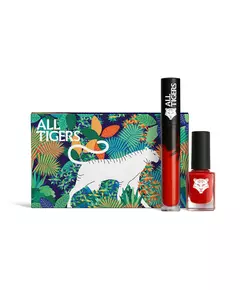 Набор жидкой губной помады и лака для ногтей All Tigers 888 Call Me Queen, 298 Hit It Big, 8 мл