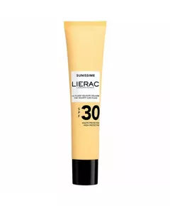 Антивіковий денний флюїд для обличчя Lierac Sunissime The Sun Velvety SPF30, 40 мл