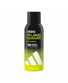 Дезодорант-спрей для чоловіків Adidas Pure Game 48h Protection, 150 мл