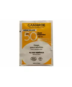 Пробник солнцезащитного крема для лица и тела Gamarde Bio Sun Protection SPF 50, 2 мл