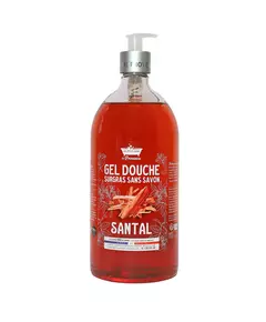Гель для душу для тіла, обличчя та волосся Les Petites Bains de Provence Santal Для чутливої шкіри, 1000 мл