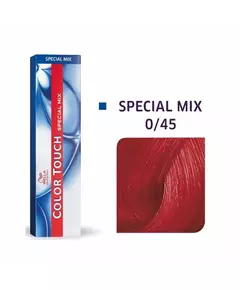 Безаміачна напівперманентна фарба для волосся Wella Professionals Color Touch Special Mix 0/45 Red Mahogany, 60 мл