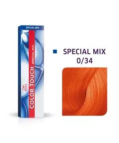 Безаммиачная полуперманентная краска для волос Wella Professionals Color Touch Special Mix 0/34 Golden Red, 60 мл