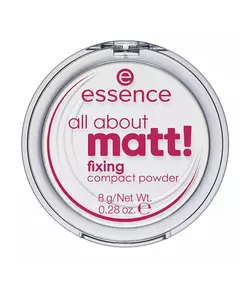 Компактна фіксувальна пудра Essence ALL ABOUT MATT!, 8 г