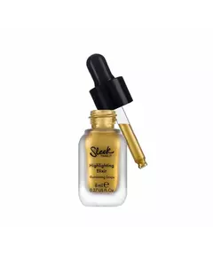 Рідкі хайлайтери для плечей і декольте Sleek MakeUP Elixir Gold, 8 мл