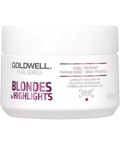 Кремовая маска-уход для волос Goldwell Dualsenses Blondes & Highlights Для защиты цвета, 200 мл