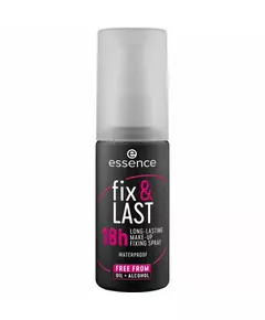 Стійкий фіксувальний спрей для макіяжу Essence FIX & LAST 18H LONG-LASTING, 50 мл