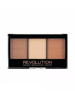 Палетка для контурингу Revolution Make Up Ultra Sculpt & Contour C04 Ultra Light/Medium, 3 відтінки