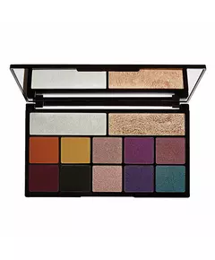 Палетка тіней для повік Makeup Revolution Carmi Kiss Of Fire, 12 відтінків, 27 г