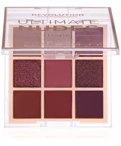 Палетка тіней для повік Revolution Make Up Ultimate Nudes Dark, 9 відтінків, 8,1 г