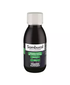 Сироп для підтримки імунної системи Sambucol Immuno Forte Sugar Free, Black Eldeberry, Vitamin C & Zinc, 120 мл