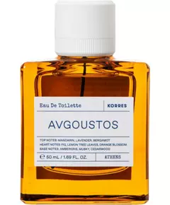 Одеколон унісекс Korres Avgoustos, 50 мл