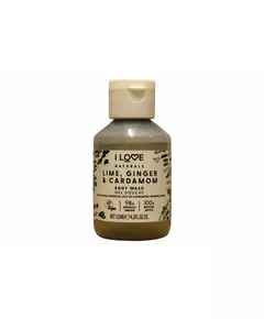 Зволожувальний гель для душу I Love Naturals Collection Vegan Lime Ginger & Cardamom Для всіх типів шкіри, 125 мл