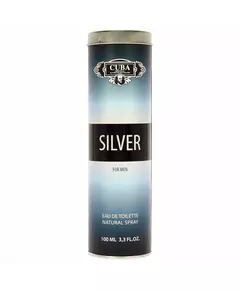 Туалетна вода для чоловіків Cuba Silver, 100 мл