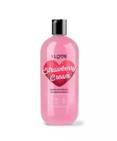 Зволожувальний гель для душу I Love Strawberries & Cream Для всіх типів шкіри, 750 мл