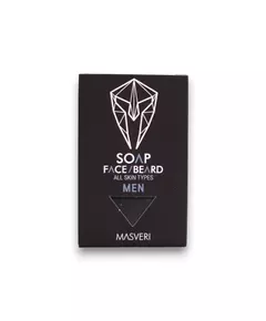 Мыло для очищения лица и бороды Masveri Grooming Soap Bar Paraben-Free, 100 г