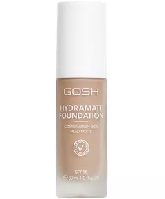 Матова рідка тональна основа GOSH Hydramatt 012N Medium Dark, SPF15, 30 мл