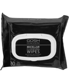 Салфетки для снятия макияжа GOSH Donoderm, 20 штук